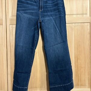 Dark Blue Wide-Leg Jeans